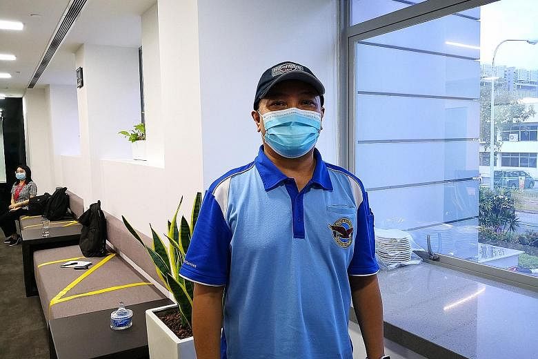 Tool calibration technician Ridzuan Abdul Hamid is one of about 400 Pratt & Whitney staff who were laid off yesterday. The compensation package for retrenched staff includes one month of pay for each year of service, capped at 25 years.
