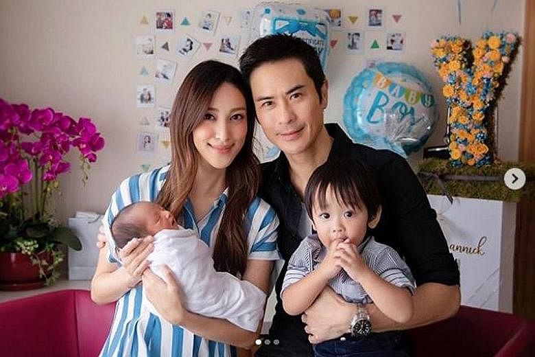WELCOME, LITTLE PRINCE: Hong Kong celebrity couple Kevin Cheng and Grace Chan are parents again. The pair made the announcement on their respective social media accounts on Monday and posted a photo of their family of four. Cheng, 50, and Chan, 29, m