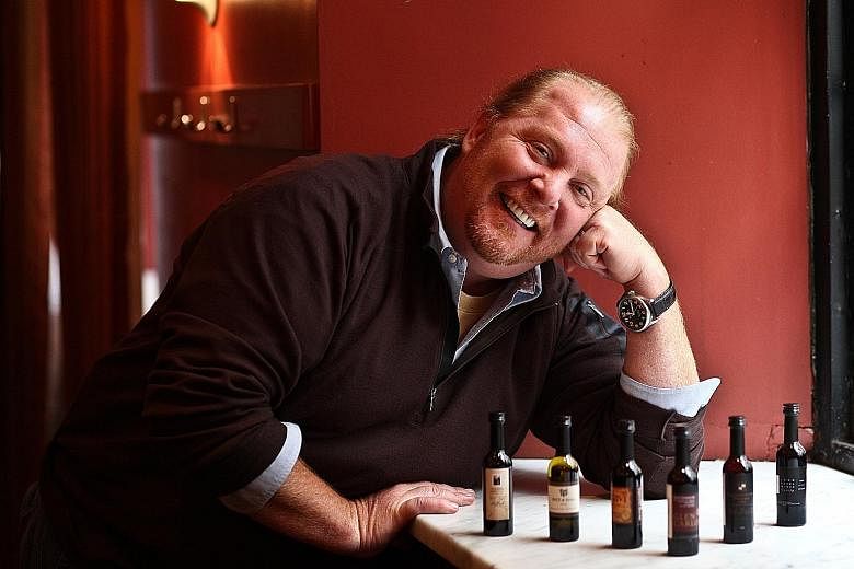 A photo taken in 2011 of American celebrity chef Mario Batali at one of his restaurants, Otto, in New York City's Greenwich Village. He left his restaurants after a series of sexual assault accusations in 2017.