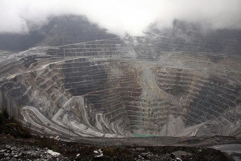 A 2013 file photo showing the Grasberg mining complex, the world's largest gold mine and second-largest copper mine, in Indonesia's Papua province. Besides Papua, Indonesia's largest gold mines can be found on Sumbawa island in West Nusa Tenggara, an