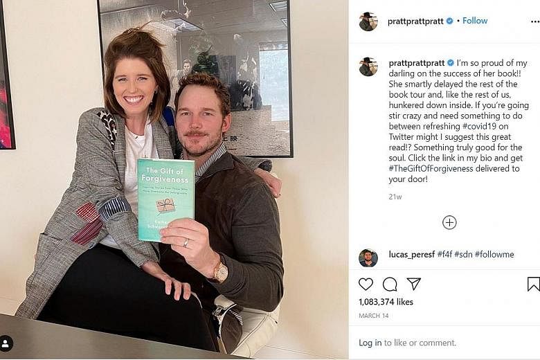 Katherine Schwarzenegger, who is married to actor Chris Pratt (both above), announced on Monday that she has given birth to a daughter.