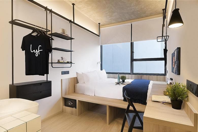 lyf Funan Singapore is one of The Ascott's properties offering a "work in residence" package for working adults and students looking for an alternative to work from home or study. Rates start from $70 a day for a work suite there, and it includes a w