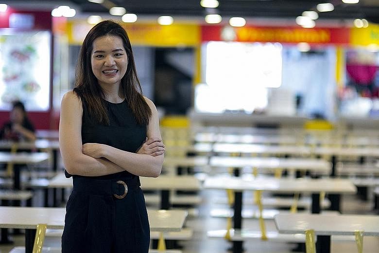 Ms Wong Minying, general manager of Asian Food Mall in Lucky Plaza, moved sales online with the help of DBS Bank's relief package.