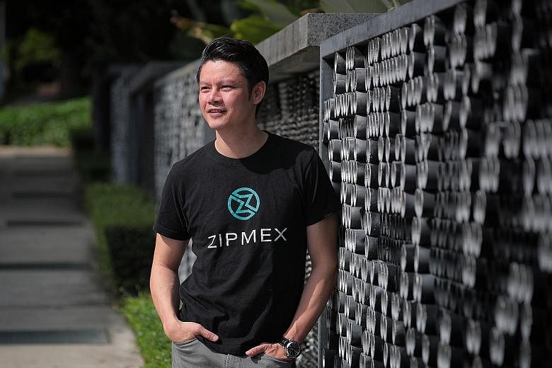 Mr Marcus Lim, co-founder and chief executive of digital asset exchange Zipmex. The company focuses on providing investors with the ability to invest securely in cryptocurrencies and asset-backed tokens.