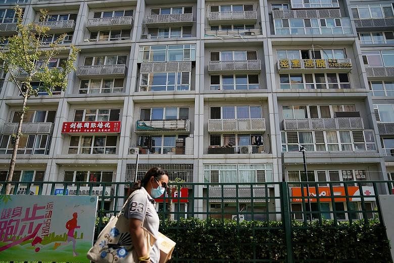 A residential compound in Beijing, where rental transactions in the first half of this year were down 23.1 per cent compared with the same period last year, according to home rental company Ilovemyhome. Several agents The Straits Times spoke to said 