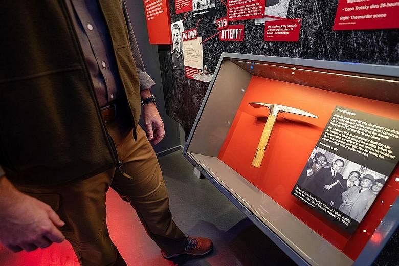 This ice axe, at Washington's International Spy Museum, was plunged into Russian revolutionary Leon Trotsky's skull in 1940.