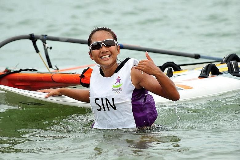 Audrey Yong went on to compete at the Olympics, Asian Games and SEA Games after winning a bronze in the 2010 Youth Olympics on home soil. ST FILE PHOTO