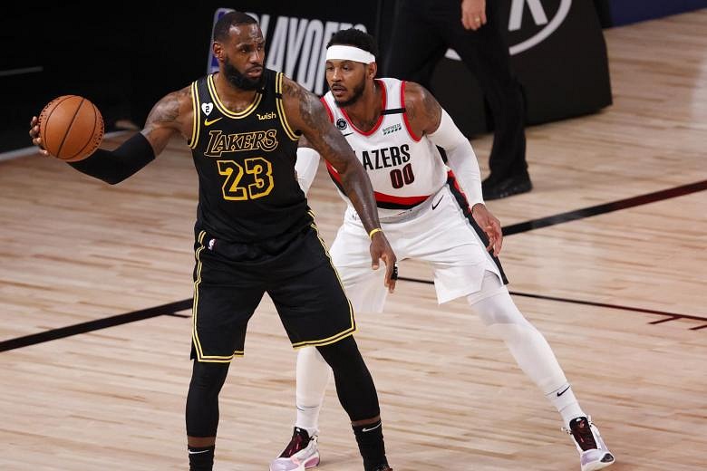 NBA: LeBron James And The Lakers Flatten The Trail Blazers To Take 3-1 ...