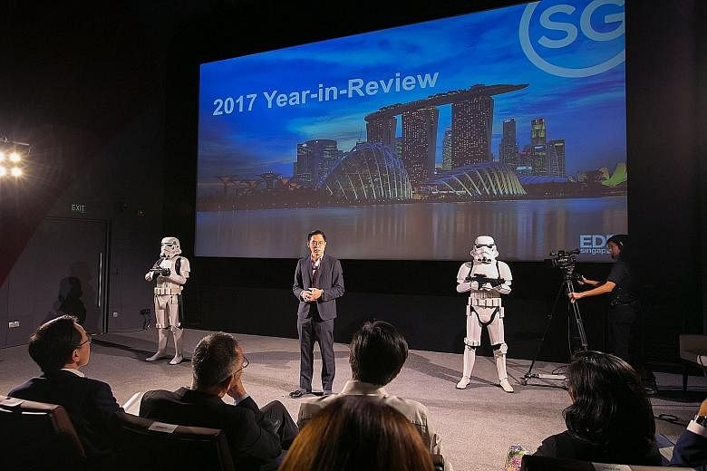 Economic Development Board managing director Chng Kai Fong at Lucasfilm Singapore in 2018. PHOTO: ECONOMIC DEVELOPMENT BOARD