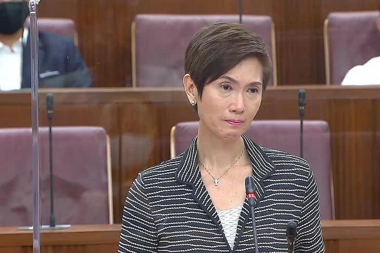 Manpower Minister Josephine Teo teared up during her Parliament speech yesterday as she pledged that the Government would do its best to protect workers, and that "however tough it may be, we will help you bounce back".