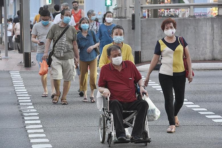 People such as those with physical or mental disabilities, seniors, low-income families and displaced workers should not be left behind as Singapore progresses, said several MPs in Parliament yesterday. ST PHOTO: DESMOND WEE