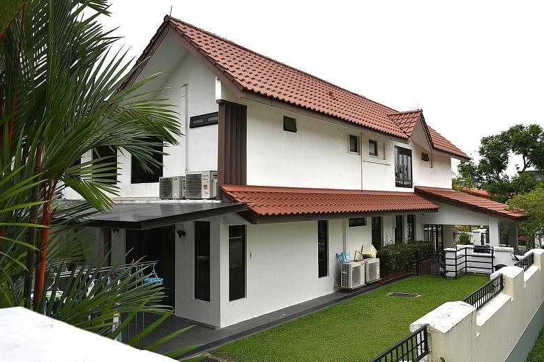 The house in Neram Road in Seletar. The wife of former Singapore Swimming Club president Freddie Koh has been granted a one-year period to sell the house to pay his creditors.