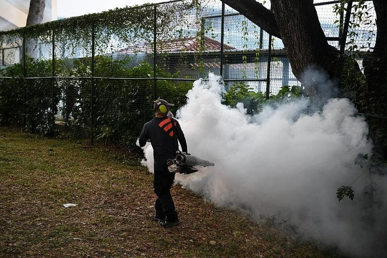 Fumigation is one of the measures taken against dengue. Others include intensive enforcement and inspection regimes, which involved 107,000 inspections of homes, as well as the destruction of about 5,300 mosquito breeding habitats in May and June alo