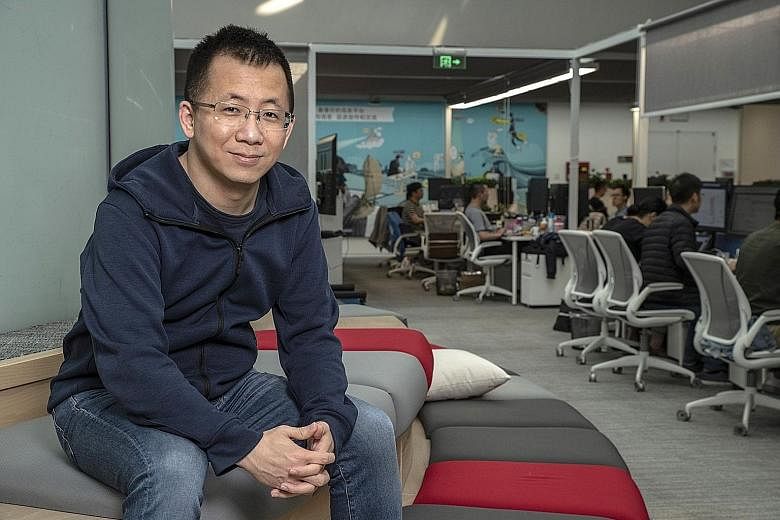 ByteDance, the Chinese owner of video-sharing app TikTok, is controlled by billionaire Zhang Yiming (above). It is said to be planning to make Singapore its beachhead for Asia as part of its global expansion.