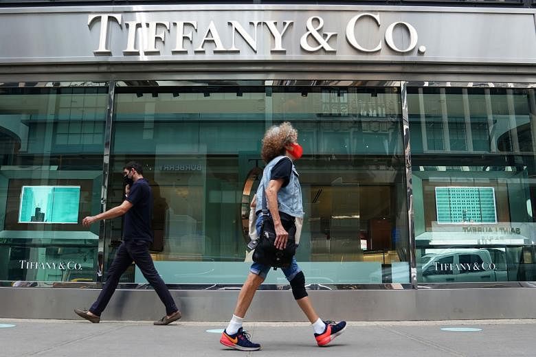A Tiffany & Co. store in New York City. LVMH noted that Tiffany's first-half results and its "perspectives for 2020 are very disappointing, and significantly inferior to those of comparable brands of the LVMH group during this period".