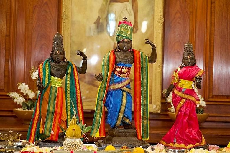 The three bronze statues were among four that were stolen in 1978 from a Hindu temple in India. The thieves were convicted in India at the time, but it was only last year that three of the statues were found, when the Indian High Commission in London