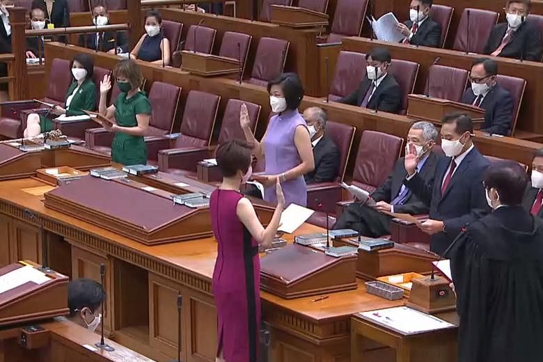 There are 28 women MPs in Parliament out of a total of 95 seats - a proportion of about 29 per cent, higher than the Inter-Parliamentary Union's world average of 24.5 per cent, says Minister K. Shanmugam.