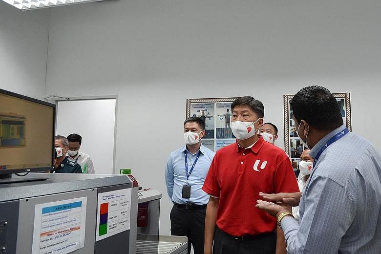 NTUC Secretary-General Ng Chee Meng visiting Aetos, where he witnessed the signing of the Memorandum of Understanding between the company and the Union of Security Employees. PHOTO: AETOS HOLDINGS
