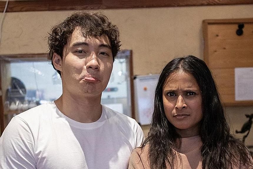 Nigel Ng as Uncle Roger (left), the Malaysian Chinese uncle persona who uses "haiya" liberally to denote his disgust and displeasure. Malaysia-born and London-based comedian Nigel Ng and BBC Food presenter Hersha Patel, who has taken his criticism of