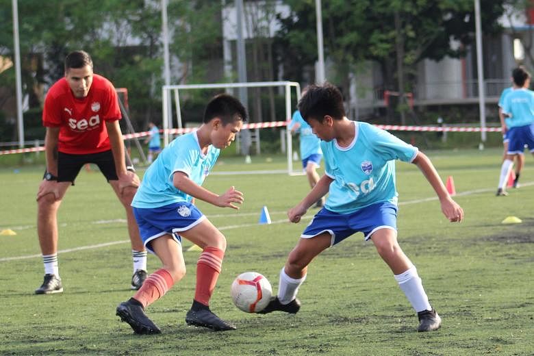 Lion City Sailors academy director Luka Lalic keeping a close eye on the Singapore Premier League club's young prospects. The academy is expected to be fully decked out with its own clubhouse, canteen, gyms and training facility by 2022.