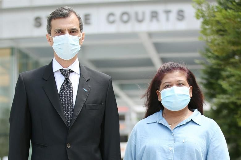 Errors appear to have occurred at every level of the system - corrected only in the High Court's appeal judgment - in the case of former domestic helper Parti Liyani, seen here with her lawyer Anil Balchandani, says the writer. ST FILE PHOTO