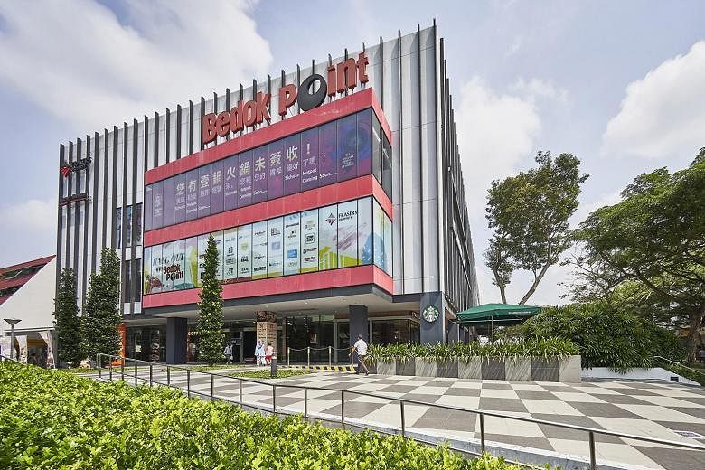 The sale price of $108 million on the basis of Bedok Point as a redevelopment site was supported by two independent valuations, which put the mall's net property income yield at 2.5 per cent. PHOTO: FRASERS MALLS