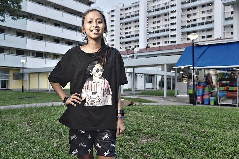Left: Undergraduate Malcom Lau says The Straits Times School Pocket Money Fund allowed him to have a meal during recess and gave him the opportunity to mingle with his friends, which helped develop his social skills and build his self-confidence. Rig