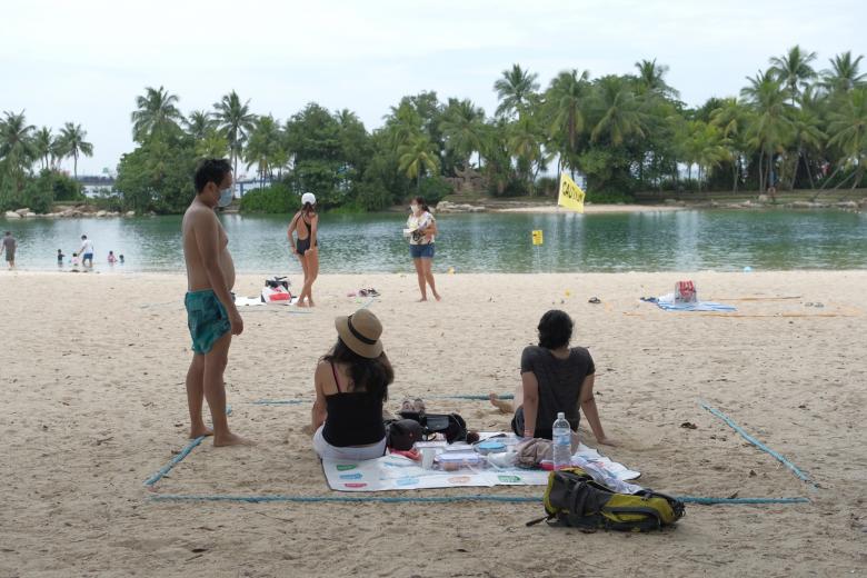 Crowds head to Sentosa beaches, ahead 