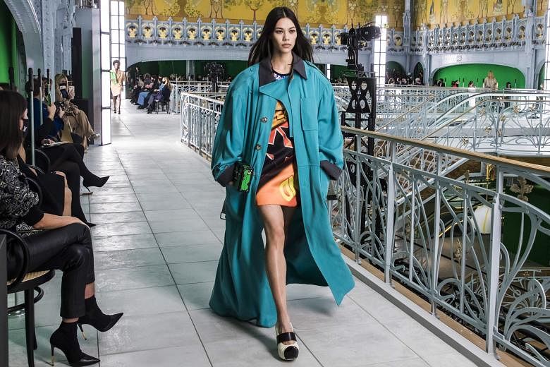 Louis Vuitton's Spring/Summer 2021 show on Tuesday was held in the long-closed La Samaritaine department store, which is due to reopen next year.