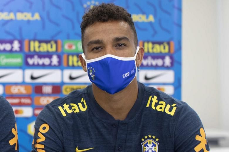 Danilo at a press conference in Teresopolis, the Selecao's training base, on Wednesday.  