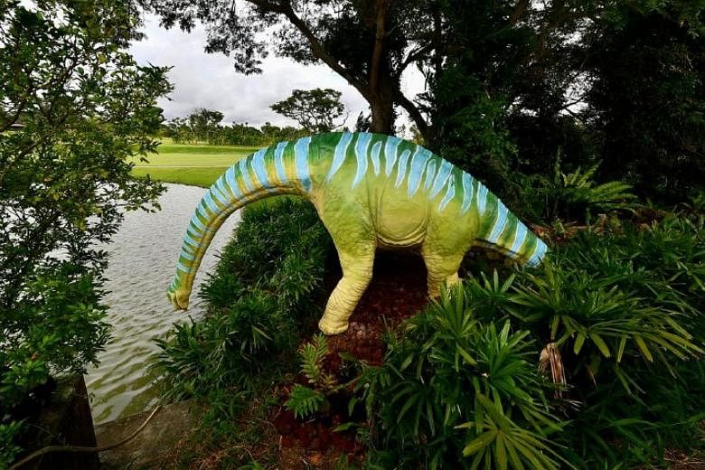 The main attraction along this 3.5km route is a permanent outdoor display of more than 20 dinosaur models.