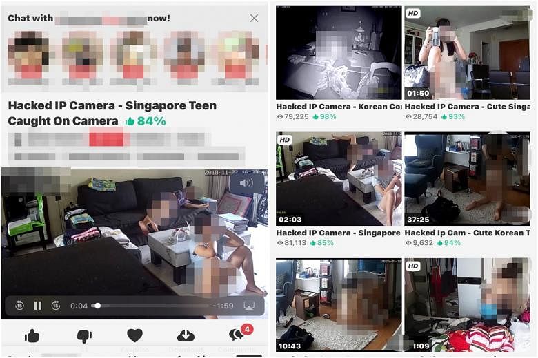 Singapore home cams hacked and stolen footage sold on pornographic sites |  The Straits Times