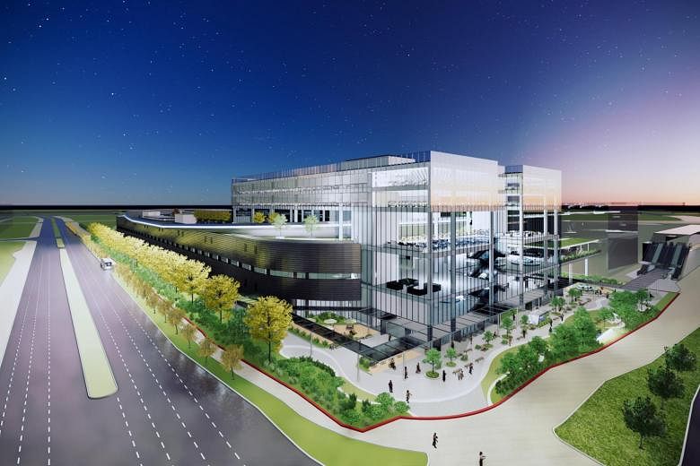 An artist's impression of the Hyundai Motor Group Innovation Centre in Jurong, to be completed by end-2022.