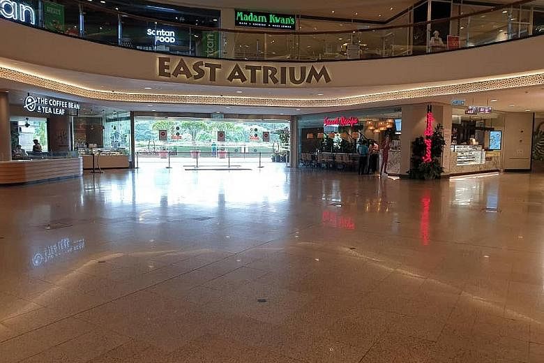 One of Malaysia's largest malls, Mid Valley Megamall in Kuala Lumpur, looked deserted yesterday. Malls and restaurants, which had started to fill up again in the last four months, remained open yesterday but had few customers. An officer with railway