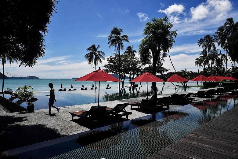 A near deserted resort in Phuket last month. China, which accounted for more than a quarter of Thailand's tourist arrivals before the pandemic, will be the first low-risk country the South-east Asian country will sign up for quarantine-free travel, s