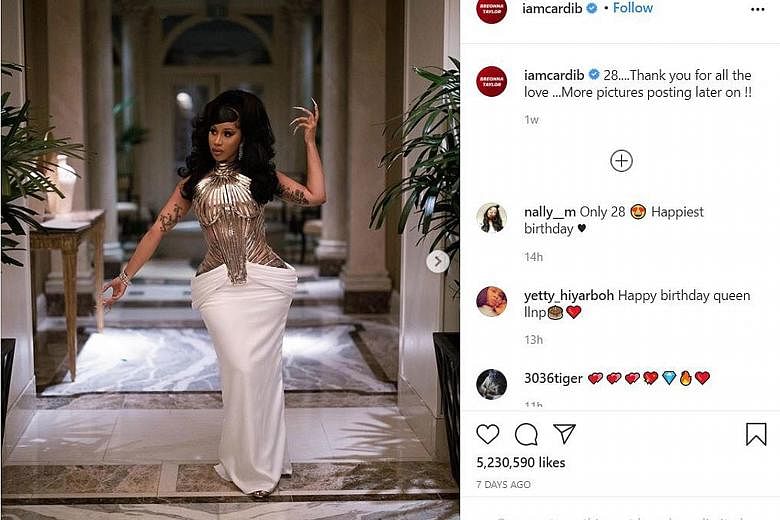 CARDI B CLOSES TWITTER ACCOUNT: American rapper Cardi B (above) has quit Twitter after clashing with netizens over her relationship with husband, rapper Offset. She deactivated her account after slamming fans who criticised her decision to reconcile 