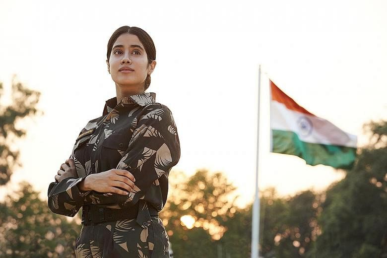 Janhvi Kapoor in Gunjan Saxena: The Kargil Girl, a biopic about one of India's first woman combat pilots. The film is part of a wave of streaming content aimed at an expanding female audience in India.