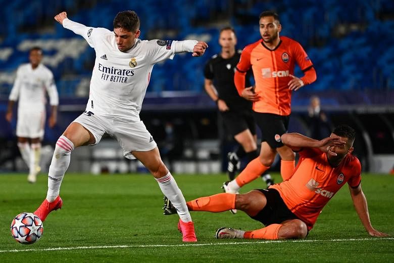 Football Real Madrid Stunned By Shakhtar Donetsk In Champions League Opener The Straits Times