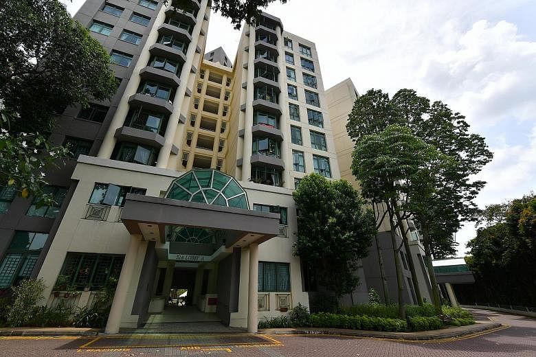 While waiting for their new home in Parc Clematis to be ready, Mr Neo and his family live in a three-bedroom rented unit, of about 1,300 to 1,400 sq ft in size, at Signature Park condominium (above) in Toh Tuck Road.