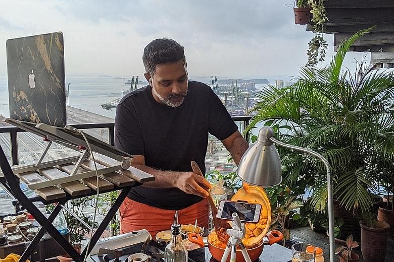 Mr Dhruv Shanker's virtual cooking classes include recommendations of hawker food and delicacies here.
