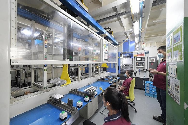 Globaltronic Precision has seen its revenue rise almost 40 per cent since it added an automation line that serves 13 computer numerical control machines, while production quality has gone up. Manpower has been freed up for other tasks and the company