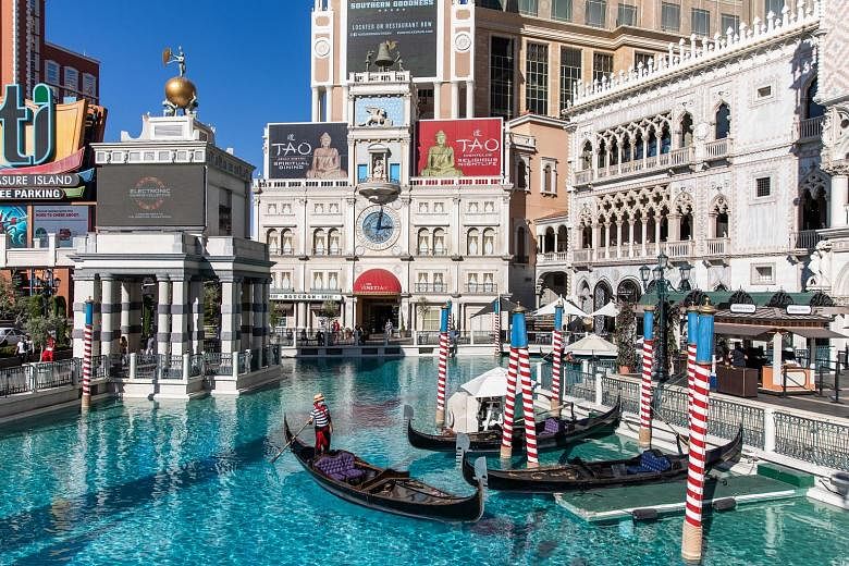 Las Vegas Sands, the world's largest casino company, is working with an adviser to solicit interest for the Venetian Resort Las Vegas (above), the Palazzo and the Sands Expo Convention Centre, which together may fetch US$6 billion (S$8.2 billion) or 