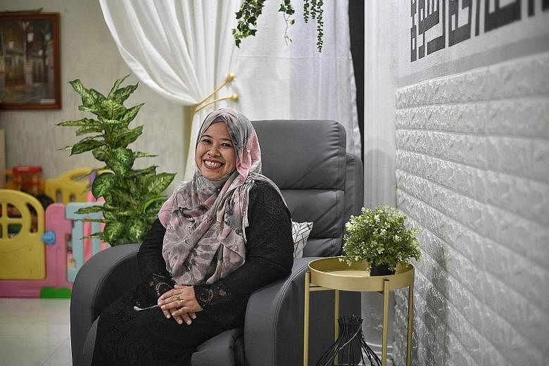 Madam Sarimah Amat won the inaugural Yishunite of the Year award yesterday for her contributions to the community. She has fostered five children in eight years, as well as started an initiative to help needy families and vulnerable seniors in her es