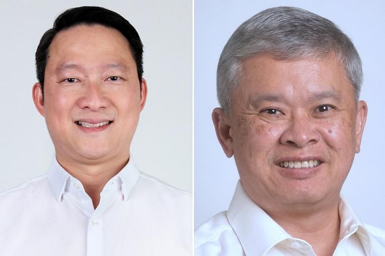 Dr Lam Pin Min (left) and Mr Ang Hin Kee are former People's Action Party MPs who left politics this year.