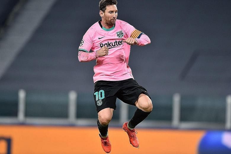 Lionel Messi was at the centre of a scintillating display against Juventus, setting up a goal and scoring another in the 2-0 win while tormenting the Italian champions' defence.