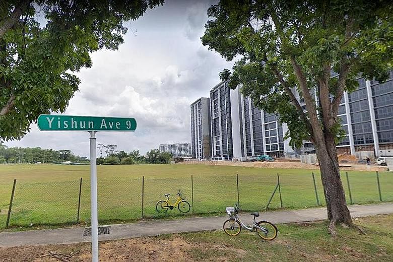 Amid the recession, the bids for the two 99-year leasehold land parcels were generally above expectations, analysts say. The Yishun Avenue 9 executive condominium site, near Junction 9 mall, could yield about 600 homes. The Tanah Merah Kechil Link si