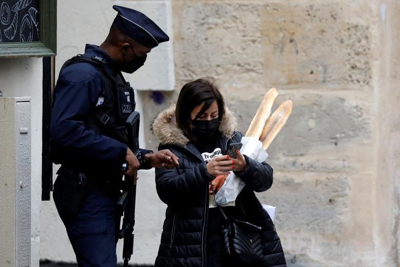France, which has opted for another lockdown, posted a new record daily total of more than 50,000 infections for the first time on Sunday. PHOTO: REUTERS