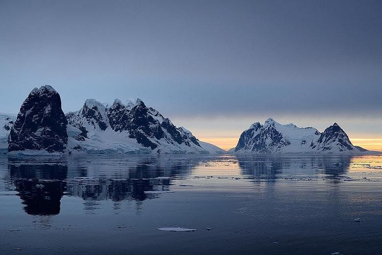 At 11pm, the sunset over the Gerlache Strait during the austral summer is twilight at its best. As the Antarctic Peninsula warms at a faster rate than the rest of the continent, this landscape could see dramatic change as the sea level rises. Sea ice
