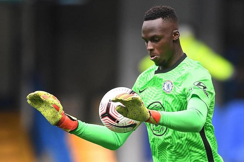 Chelsea goalkeeper Edouard Mendy is set to come up against his former club Rennes in the Champions League today. PHOTO: REUTERS