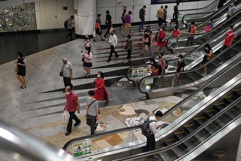 Mr Lim said that as part of his research, he focused on more complex MRT stations like Dhoby Ghaut (above), which he visited more than 20 times. Mr Samuel Lim was part of a Land Transport Authority team that redesigned MRT station signage, which is n